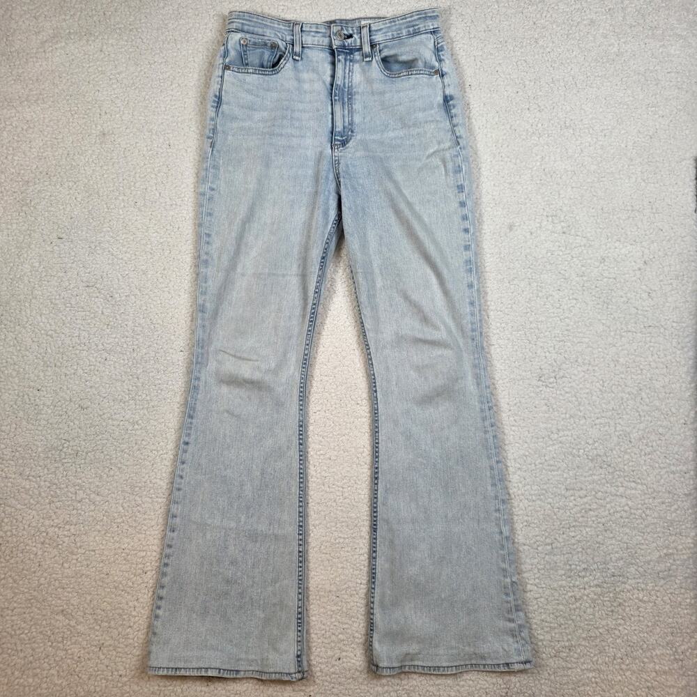 Rag And Bone Women’s Casey High Rise Flare Size 29 Light Wash Denim Jeans